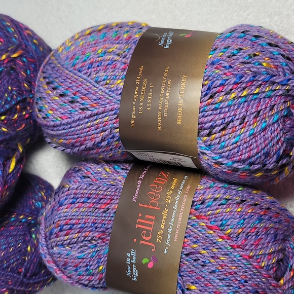 Plymouth yarn company Jelli Beens 2954 kids poncho NIB - Picture 4 of 7